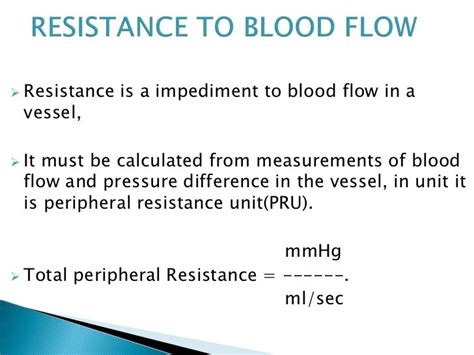total peripheral resistance unit|total peripheral resistance calculation.